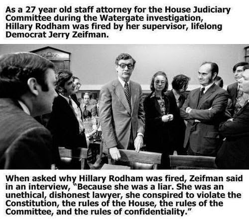 hillary clinton lies watergate